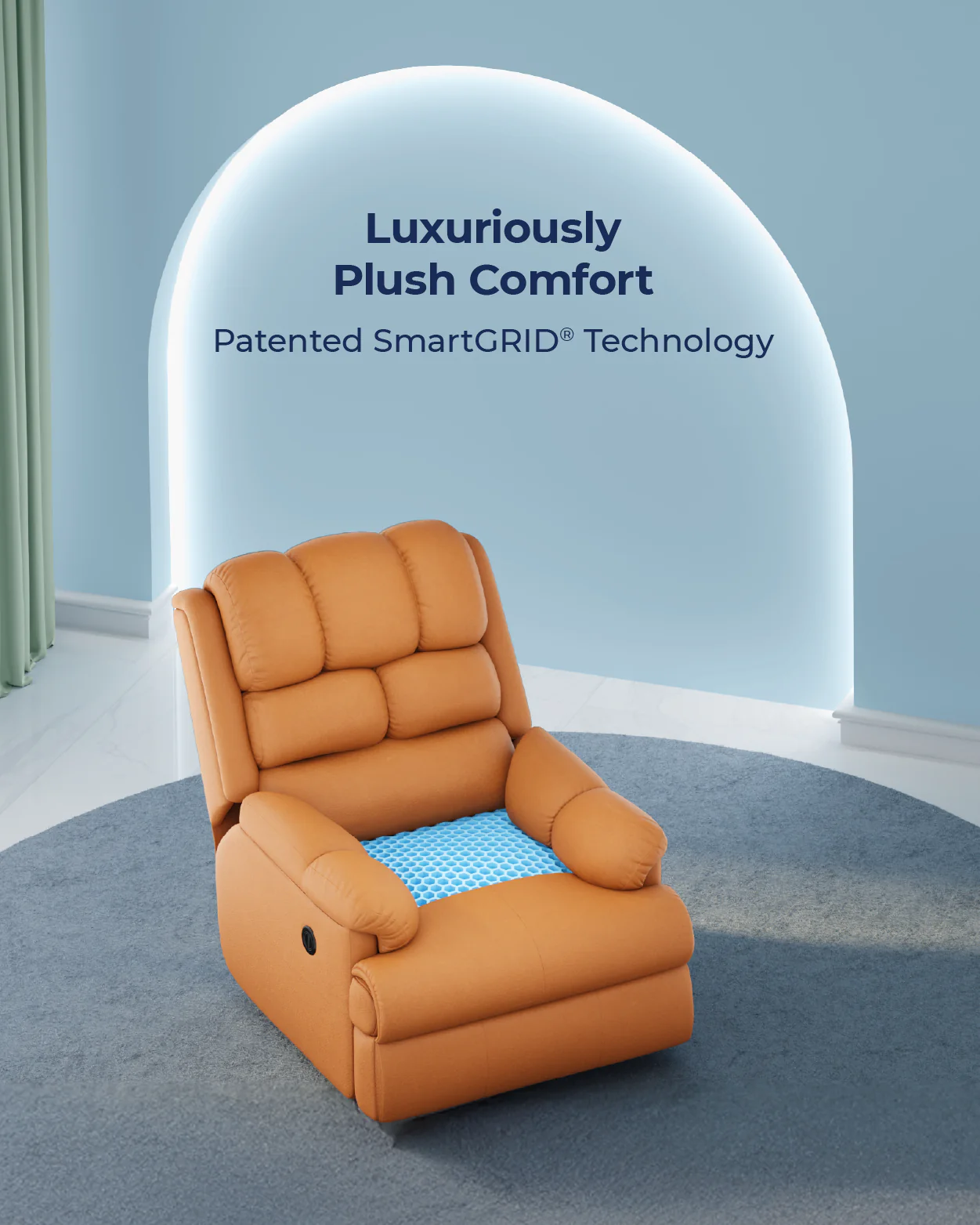 The Sleep Company Luxe Motorised Recliner Sofa - Image 23